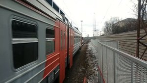 ЭД4М-0442 и ЭД4МКМ-АЭРО-0004 Аэроэкспресс На станции Домодедово