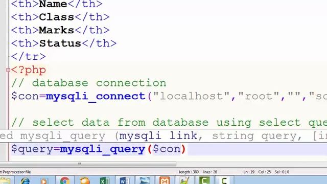 How to select data from database and display in html tables using php смотреть онлайн