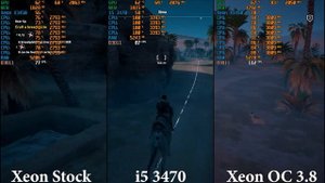 x3450 stock vs i5 3470 vs x3450 3.8Ghz Assassin's Creed Origins Gtx 1060 60Fps 2020