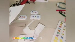 ?Развивашки из клапанов от салфеток. Учимся считать и складывать?