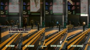 i3 12100 vs i5 12400 vs ryzen 3600 vs ryzen 5600x 1440p