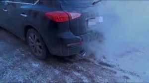 Выхлоп новой системы Infiniti EX37 - Автосервис Глушак