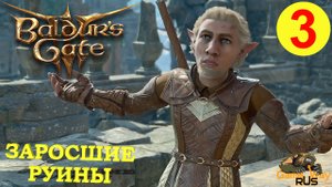 BALDUR'S GATE 3 #3 🎮 XBOX SX ЗАРОСШИЕ РУИНЫ. Прохождение на русском.