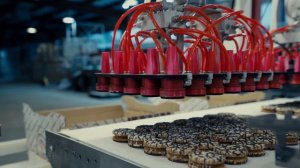 Роботизированный комплекс по укладке печенья в короб  МОК инжиниринг