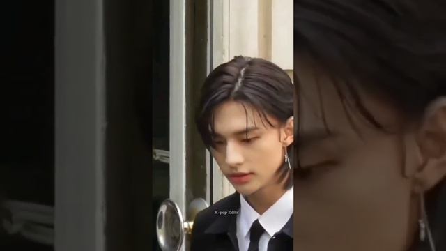 Hyunjin looks so beautiful at YSL today in Paris #shorts #straykids #hyunjin #skz #stay