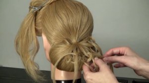 Вечерняя, свадебная причёска. Wedding prom hairstyles for long hair