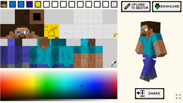 How to Create your own Minecraft Skin (The Easiest Way) w/ Commentary смотреть онлайн