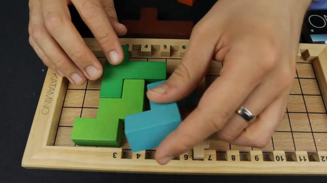 ASMR KATAMINO - relaxing wooden puzzle game (whispering) - part 1 смотреть онлайн