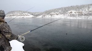 Рыбалка на Ангаре в декабре