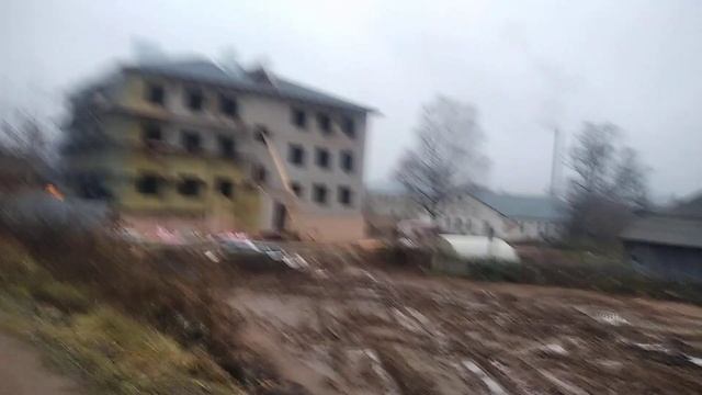 Строительство жилого дома ч.10 Готова коробка дома с крышей. смотреть онлайн