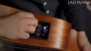 Видеоинструкция трансакустической гитары LAG HyVibe