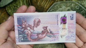 Банкнота 20 фунтов Шотландия 2021 год #бонистика #колекция #полимер