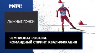 Лыжные гонки. Чемпионат России. Командный спринт. Квалификация