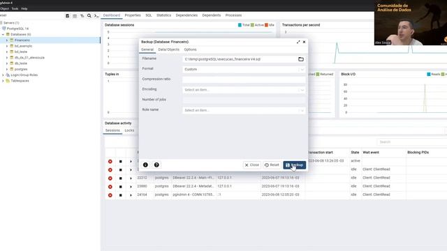 Backup de Banco de Dados - PostgreSQL смотреть онлайн