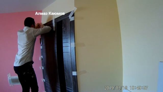 Установка наличников под 45 градусов. 10/10 Установка межкомнатных дверей в стены из гипсолита