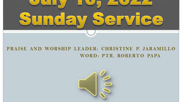 July 10, 2022 (Sunday Service) смотреть онлайн