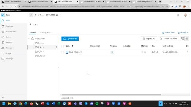 Autodesk Docs & Build Webinar - 24.10.2023 смотреть онлайн