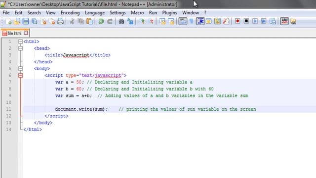 JavaScript - 4 Single line and Multi line comments