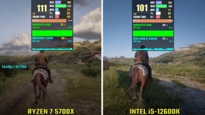 RYZEN 7 5700X vs INTEL i5-12600K | Test in 5 Games | 1440p