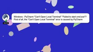 Windows : PyCharm "Can't Open Local Terminal" "Failed to start cmd.exe"?