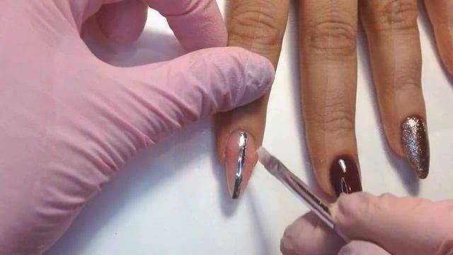 УРОК.МАНИКЮР С ЛЕНТОЙ ДЛЯ НОГТЕЙ.КАК ПРАВИЛЬНО КЛЕИТЬ.СКОТЧ-ЛЕНТА. смотреть онлайн