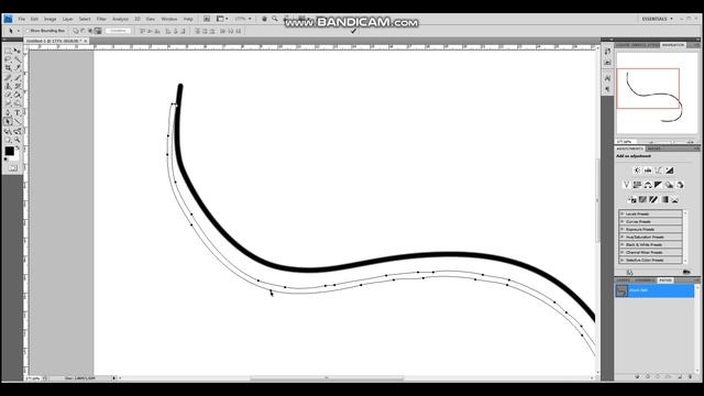 Рисование настраиваемых линий в Photoshop
