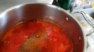 Готовлю баклажаны в томатной заливке на зиму.