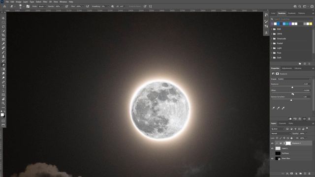How To Create HDR Moon Composite in Adobe Photoshop смотреть онлайн
