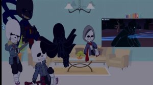 Bad sans Au's react to Error Sans V.S Nightmare Sans || Undertale AU'S •• Mania_Gacha