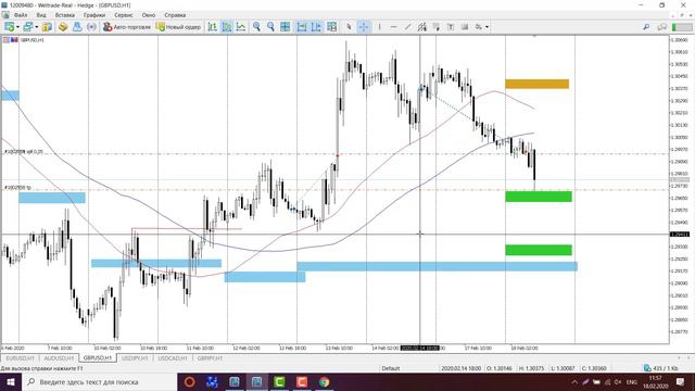 Обзор FVG EUR|USD, AUD|USD, GBP|USD, USD|JPY, USD|CAD, GBP|JPY на 18.02.2020 смотреть онлайн