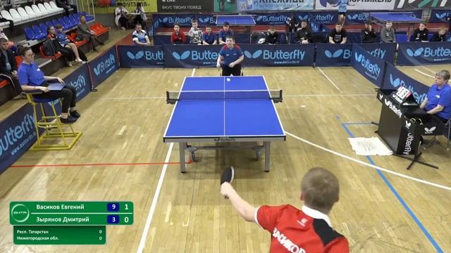 Васиков Евгений (1147) - Зырянов Дмитрий (478). Настольный теннис смотреть онлайн