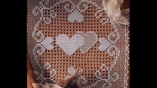 Вязаные сердечки-валентинки