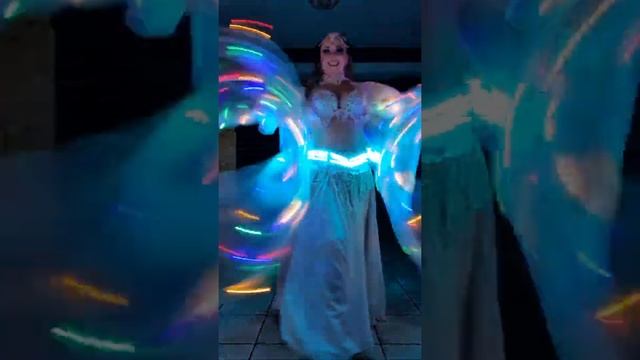 Арабская ночь светодиодное восточное шоу Краснодар leds wings belly dance show Aziza