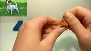 Собака из пластилина.Джек-рассел-терьер.