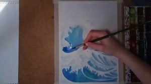 Мастер-класс по графике "Волна" по мотивам работы художника Кацусика Хоку