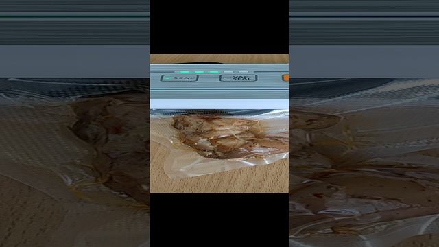 Вакуумирование копченной курицы.