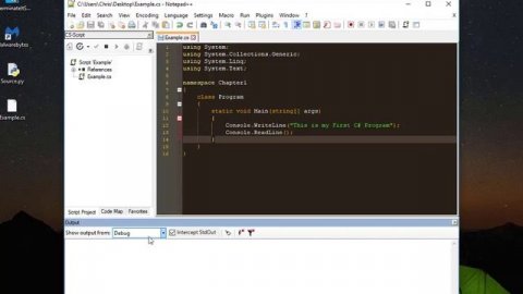 How To Run or Execute a C# Script in Notepad++