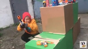 NERF WAR. Пистолетики и стрелялки в реальной жизни. Видео для мальчиков