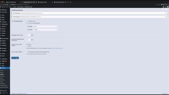 Import Demo Data & Check list - Best WordPress Directory Themes, Javo Directory