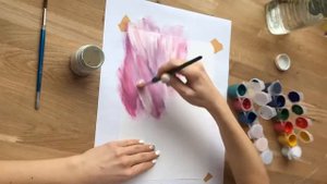 Как нарисовать тюльпаны в вазе Легкий рисунок гуашью