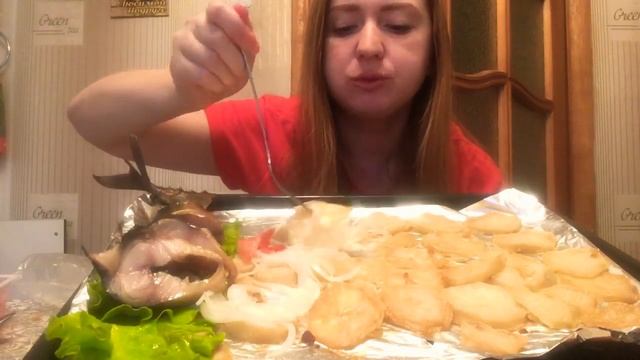 МУКБАНГ КАРТОШКА СКУМБРИЯ