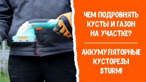 Чем подровнять кусты и газон на участке? Кусторезы аккумуляторные Sturm! CHT36 и CHT3601