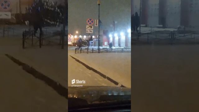 Уборка снега у пожарной станции в 7 утра #shorts