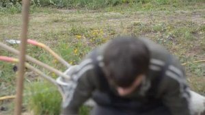 Мотобур iron mole e53 в сухой глине