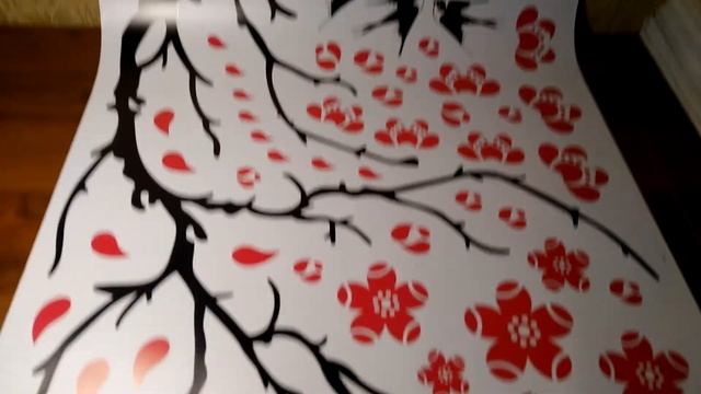 Самоклеющаяся наклейка на стену Ветка дерева смотреть онлайн