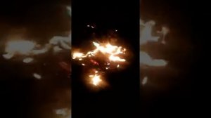 Майнинг ферма горит в костре