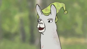 Ламы в шляпах 9 (Llamas with hats)