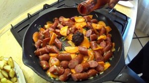 Картофель по Охотничьи .Как правильно пожарить картошку.Жарим картошку в сковороде.