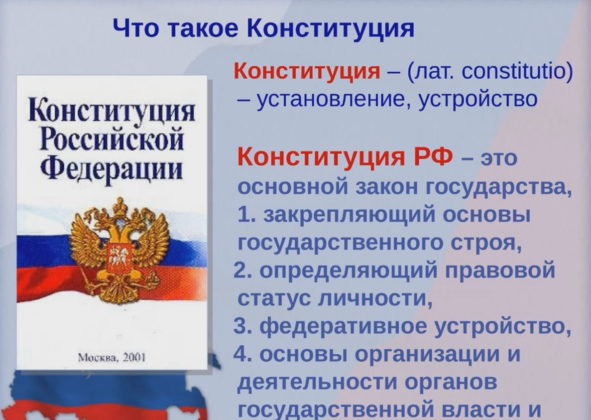 Видеоурок "Конституция Российской Федерации"