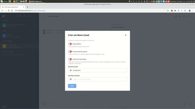 Criação de Canais no Rocket.Chat смотреть онлайн